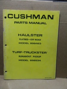 Cushman  Haulters & Turf-Trucksters Gas Diesel Engine Parts Manual 898463 898534 - Picture 1 of 16