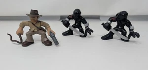 Lotto di 3 figurine GI Joe Cobra Combat Heroes 2008 2,25" e Indiana Jones - Foto 1 di 4