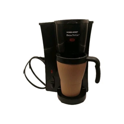 Black & Decker Brew'n Go cafetera negra de un solo servicio con taza Dcm18 Foto 1 de 4