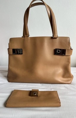 Salvatore Ferragamo Handbag + Matching Wallet - Image 1 of 4