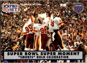 1990 SMURFS ProSet Super Bowl XXV anniv. used Free Ship - Picture 1 of 2