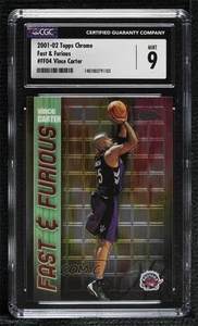 2001-02 Topps Chrome Fast & Furious Vince Carter #FF04 CGC 9 Mint HOF - Picture 1 of 3