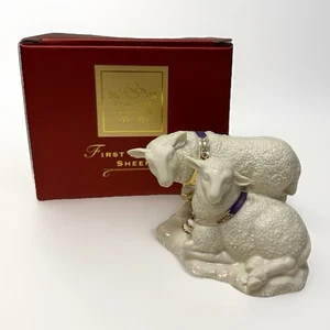 Lenox China First Blessing Nativity Pair of Sheep Figur with Box 2003 - Bild 1 von 16