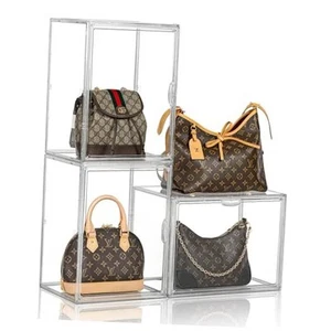 Purse Storage Organizer for Closet 3 Packs Clear Handbag Storage Organizer - Picture 1 of 7