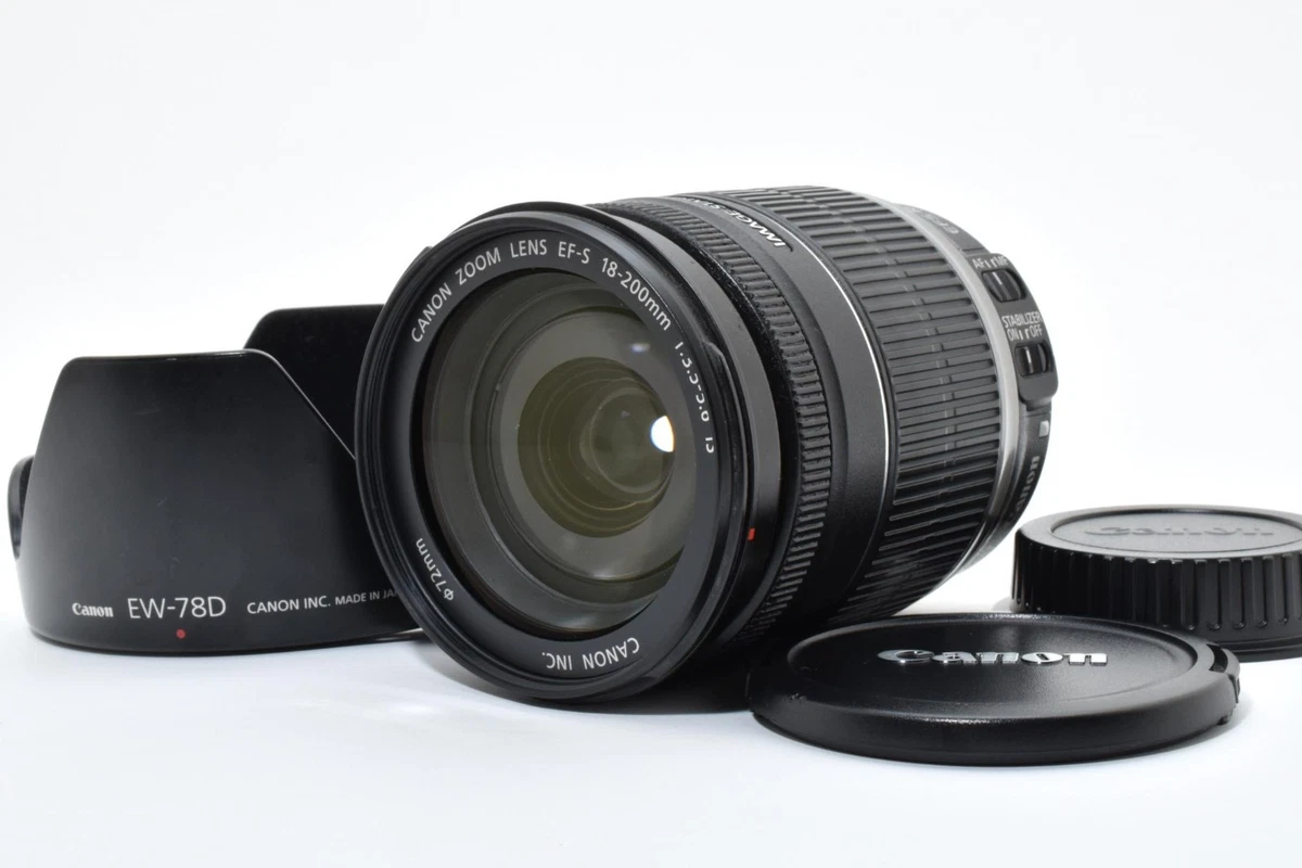 Canon EF-S f/3.5-5.6 18-200mm Camera Lenses for sale | eBay