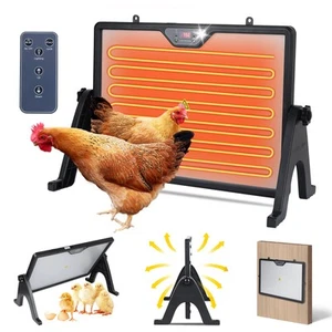 Chicken Coop Heater Radiant Chicken Heater for Inside Coop 180W with Remote C... - Picture 1 of 7
