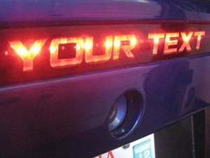 2016-2023 Camaro 3rd Brake Light Vinyl Decal Overlay - Your Text - Picture 1 of 1