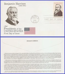 USA3 #2218e U/A ARTMASTER FDC   23rd Benjamin Harrison - Bild 1 von 1