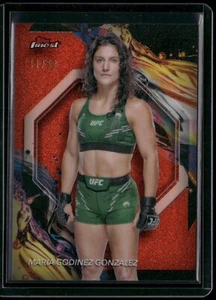 2024 Topps Finest UFC #112 Maria Godinez Gonzalez Rare Tangerine Glitter /50 - Picture 1 of 2
