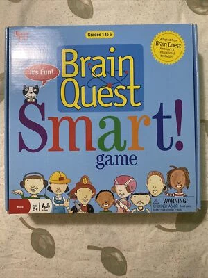 BRAIN QUEST SMART! GAME - GRADES 1-6 EDUCATIONAL KIDS CARD GAME UNIVERSITY GAMES - Image 1 of 4
