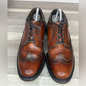 Zapatos de vestir vintage de cuero Stafford Imperial Biltrite EE. UU. punta de ala para hombre 8,5 - Imagen 1 de 10
