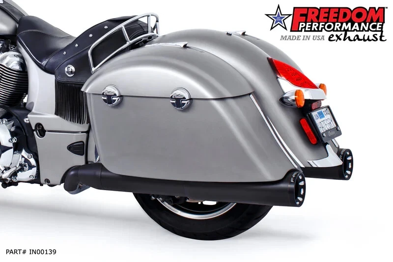 New Freedom Performance 2 into 1 Left Side Ghost Pipe For Indian IN000139 - Image 1 of 1