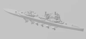 De Ruyter - Marina de los Países Bajos - Torreta giratoria - Wargaming - Miniatura naval - Imagen 1 de 3