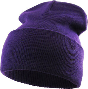 Made in USA - Thick Beanie Skull Cap Winter Cuffed Ski Knit Hat