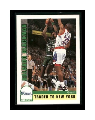 1992-93 Hoops Dallas Mavericks Basketball Card #45 Rolando Blackman - Image 1 of 2