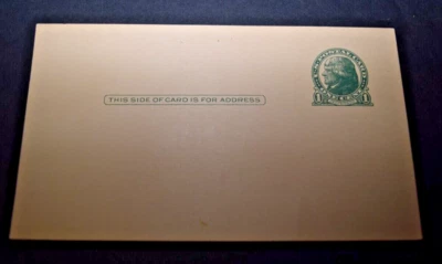 1914 US Stamped Postcard - Scott #PC17 - 1 Cent Jefferson - MNH - Image 1 of 3