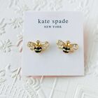 Kate Spade all abuzz stone bee gold black stud earrings w/dust bag $59