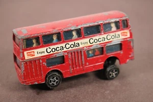 Vintage Corgi Juniors Daimler Fleetline Double Decker London Bus Coca Cola - Picture 1 of 11