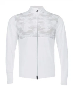 johnnie-O Godwin Mixed Media Performance Jacket White Camo Print XL - Imagen 1 de 4