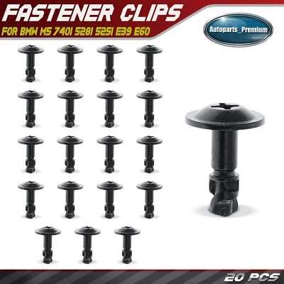 20Pcs Dacromet Engine Under Cover Fastener Clip for BMW M5 740i 525i 51718218852 - Image 1 of 4