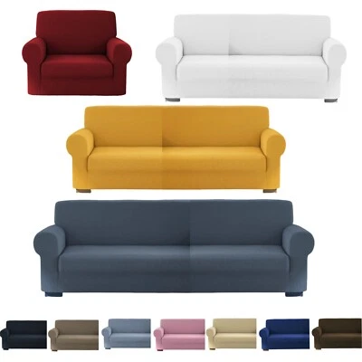 Copridivano 1 2 3 4 Posti Cotone Elasticizzato Salvadivano Copripoltrona  - Immagine 1 di 2