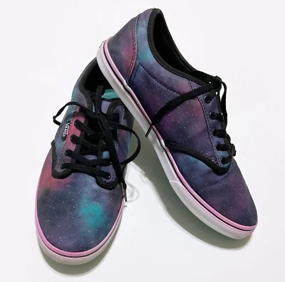 Zapatos de skate VANS para mujer 8,5 Cosmic Galaxy Lo Pro - rosa estrellado púrpura colorido Foto 1 de 4