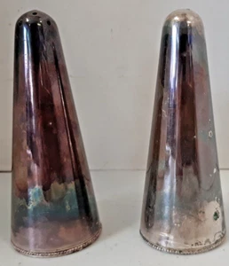 Salt & Pepper Shakers Sheffield England 4" - Picture 1 of 6