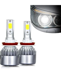 UGSHY 2 PCS H11/H8/H9 Car Led Spotlight, Plug-and-Play IP68 Waterproof 6000K... - Afbeelding 1 van 6