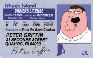 PETER GRIFFIN (Family Guy) Souvenirlizenz KOSTENLOSER VERSAND - Bild 1 von 1