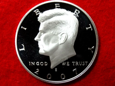 2007 S KENNEDY PROOF 90% SILVER HALF DOLLAR    ITEM #49R Cover