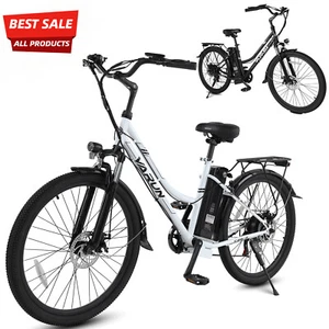 VARUN 26" Mountain Ebike for Adults 20MPH Electric Bicycle City Commuter E-Bike - Picture 1 of 13