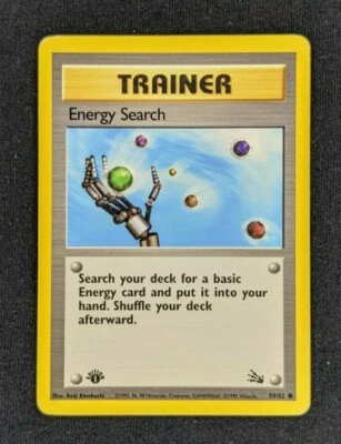 Energy Search • 1st Edition • 59/62 • Fossil (1999) • Storage Wear - Image 1 of 2