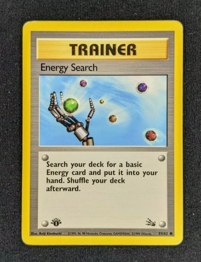 Energy Search • 1st Edition • 59/62 • Fossil (1999) • Storage Wear - Image 1 of 2