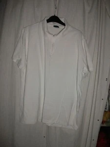 South Bay White Polo Shirt with Zip Fastening Size L - Picture 1 of 2