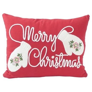 Hallmark Weihnachten Fäustlinge Kissen mit Zwickel 16 x 12 bezaubernd neu Winterspaß - Bild 1 von 1