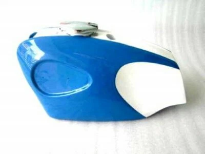 BSA B25 B44 STARFIRE AZUL Y BLANCO PINTADO ALUMINIO GAS COMBUSTIBLE TANQUE GASOLINA CON TAPA Foto 1 de 4