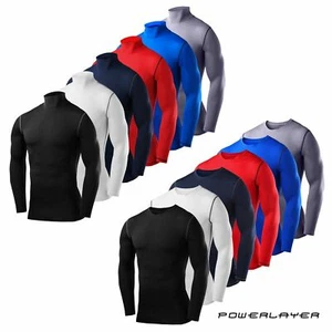 Top de compresión capa base manga corta PowerLayer para hombre niño correr entrenamiento - Imagen 1 de 82