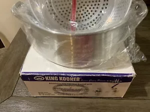 King Kooker Aluminum Fry Pan and Basket with Heat Resistant Handle Model KK2 NEW - Picture 1 of 5