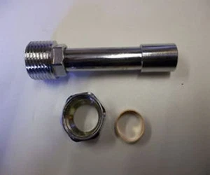 50mm Telescopic Chrome Radiator Adjustable Extension Valve - Picture 1 of 2