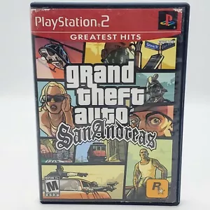 Grand Theft Auto: San Andreas - Greatest Hits (Sony PlayStation 2) PS2 CASE ONLY - Picture 1 of 7