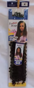SHAKE-N-GO FREETRESS BRAID COLOR 4 DARK BROWN WATER WAVE 14" BUY MORE & SAVE - Picture 1 of 5