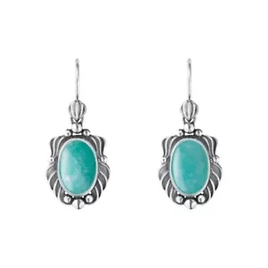 Georg Jensen. Sterling Silver Earrings with Amazonite - Heritage 2025 - Picture 1 of 1