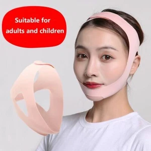 Anti Snore Stop Snoring Chin Strap Belt Anti Apnea Jaw Solution Sleep-Support - Picture 1 of 14