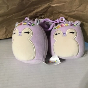 Clip de felpa original Squishmallows Sydney The Squirrel 3,5" nuevo con etiqueta SOLO 1 - Imagen 1 de 3