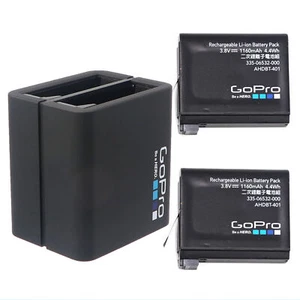New Original GoPro AHBBP-401 Battery + Dual Charger for HERO4 Black HERO4 Silver - Picture 1 of 12