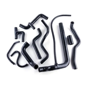 For VW Volkswagan G60 Corrado Silicone Radiator Ancillary Heater Hose Black - Picture 1 of 14