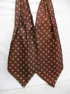 Kaffeebraun gemusterte Krawatte vor 60er Jahre - Bild 1 von 1