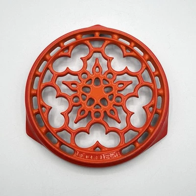 Le Creuset Enameled Cast Iron Deluxe Round Trivet Orange - Image 1 of 4