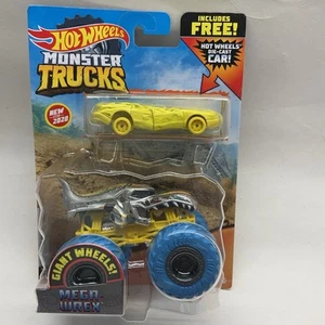 Hot Wheels Monster Trucks Diecast Crush Car Mega Wrex 1:64 libre de humo nuevo - Imagen 1 de 13