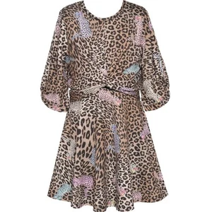 Hannah Banana Cheetah Print Dress with Twist Front Size 7 MSRP $76 - Picture 1 of 1